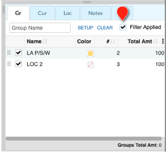 Captura de Pantalla: Filtrar MMB mediante Grupos aplicados