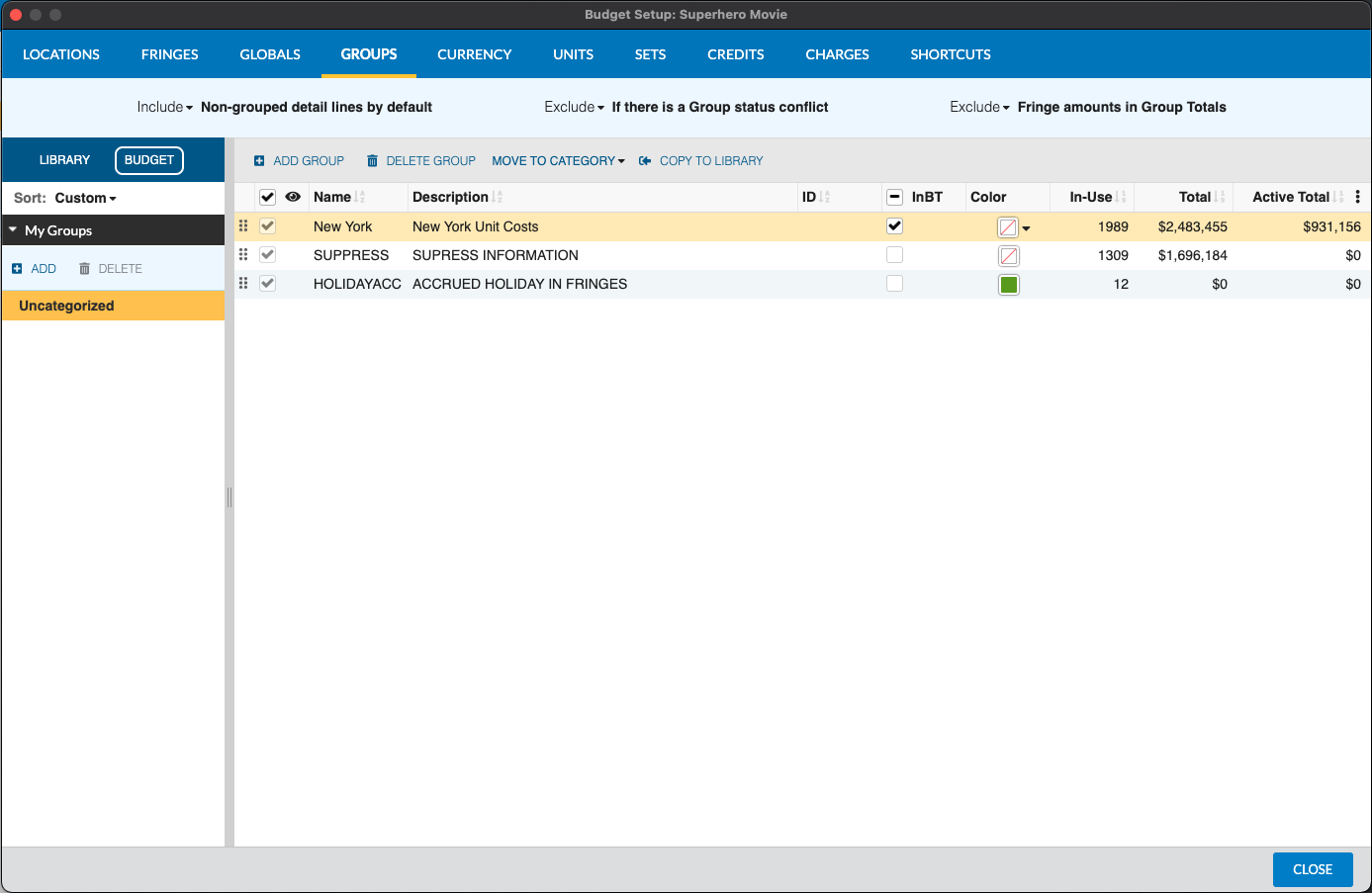 Captura de Pantalla: Configuración de Grupos MMB